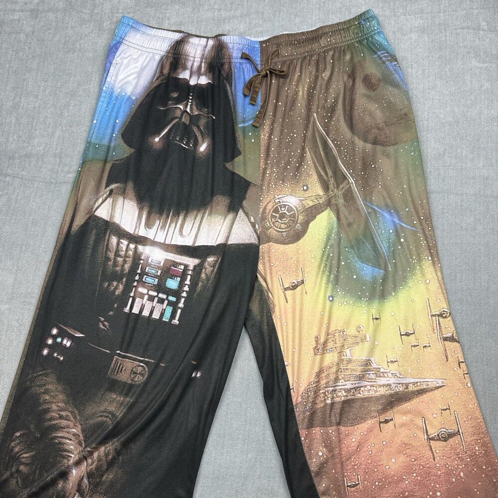 Star Wars Pants Mens XXL 2XL Lounge Sleepwear Darth Vader Drawstring